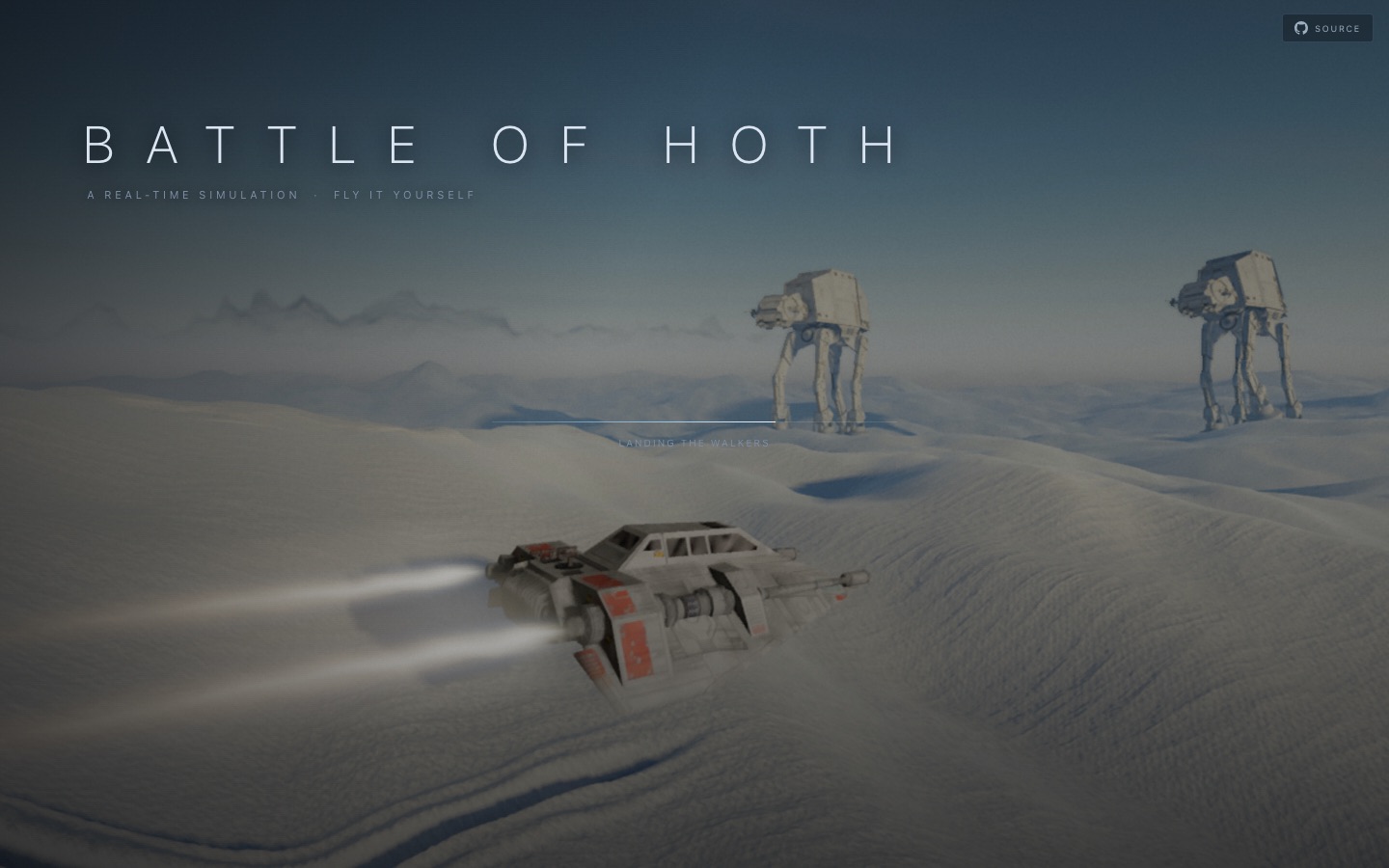 Battle of Hoth Simulator browser game screenshot