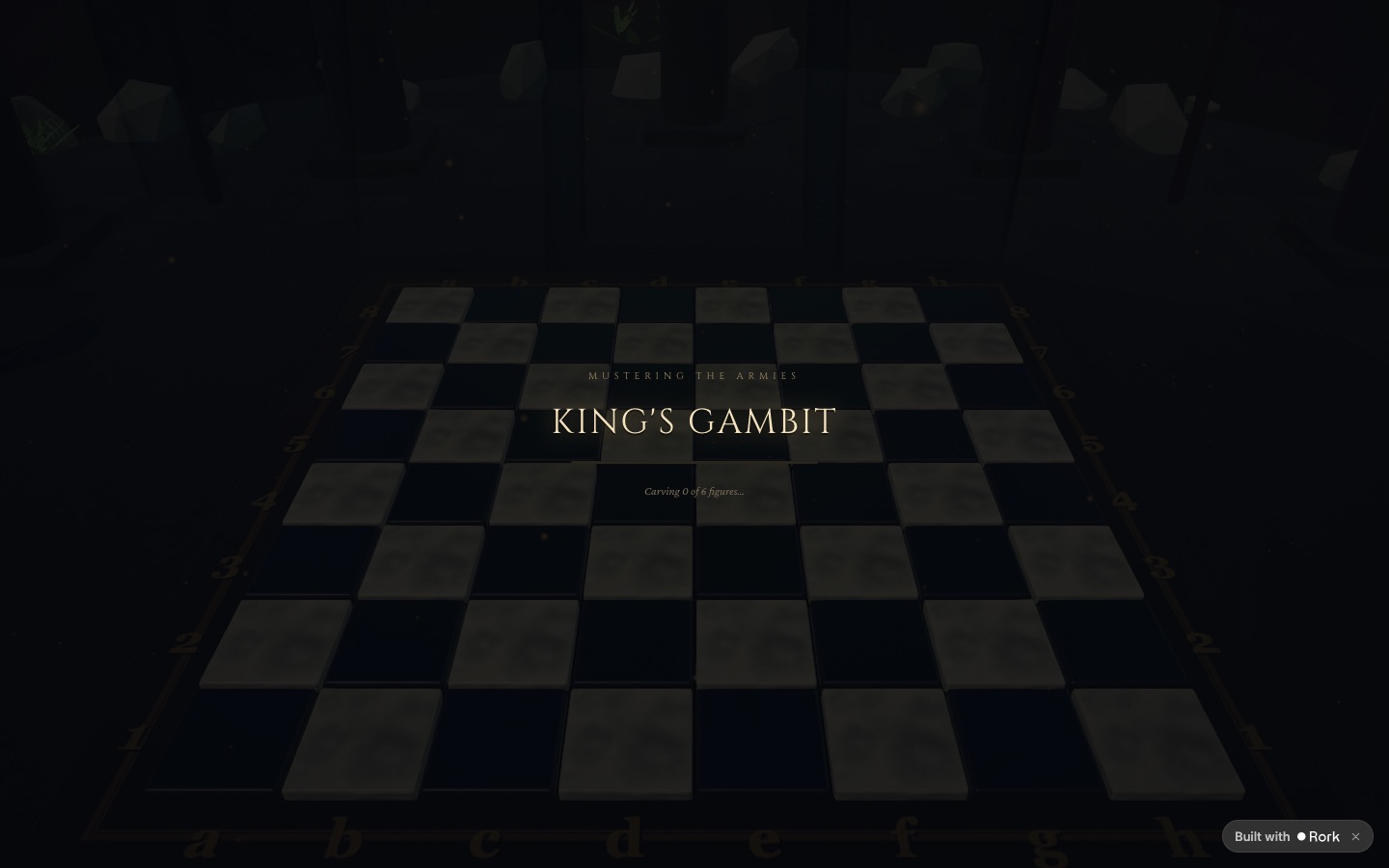 Medieval 3D Chess browser game screenshot